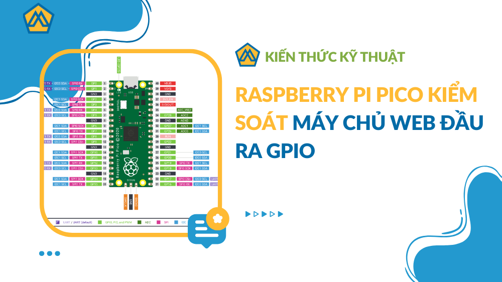 Raspberry Pi Pico Kiểm soát máy chủ web Đầu ra GPIO